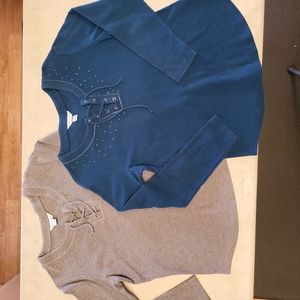 Lot of 2 Thermal bling tops